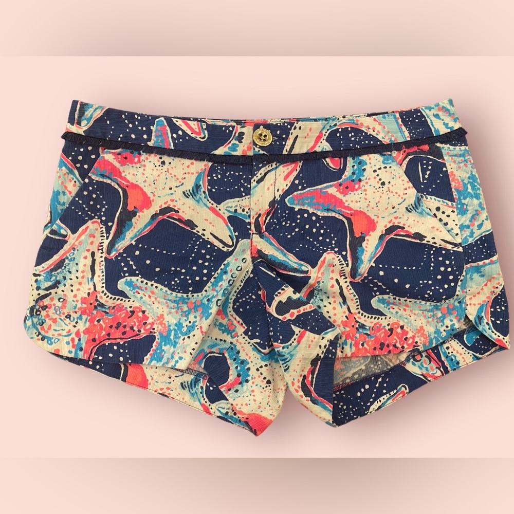 Lilly Pulitzer Adie Indigo Shorts in Star Struck‎
